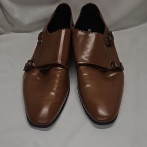 Abound Tan Leather Double Monk Strap Oxfords